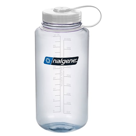 Nalgene Wide Mouth Bottle - 32 oz., Clear w/ White Cap