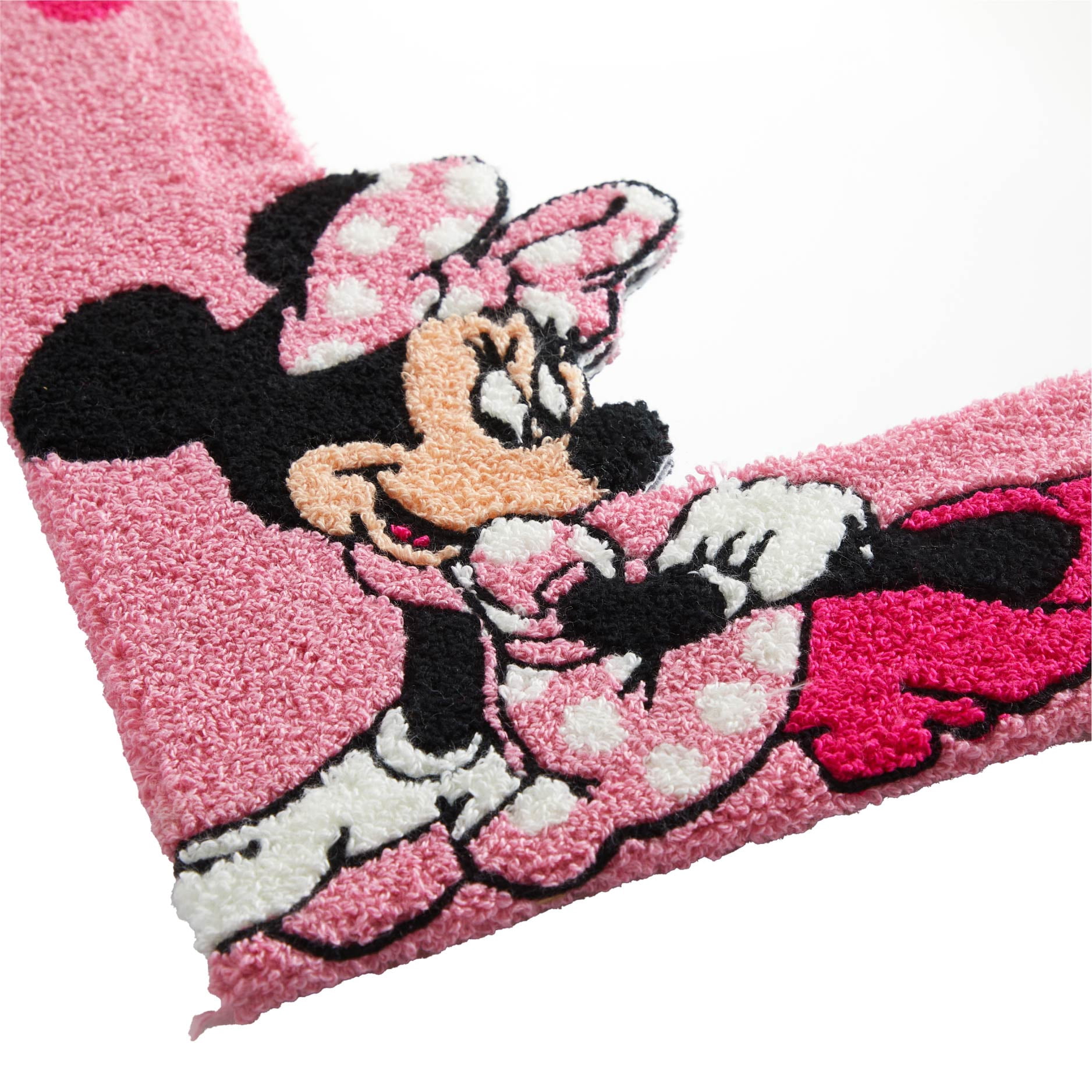 Disney Wall Mirror, Minnie Mouse Tufted Design, 18" x 22", for Kids and Teens