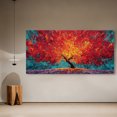 thumbnail image 7 of Canvas Wall Art for Living Room - Large Red Tree of Life Canvas Prints, Modern Abstract Nature Painting Wall Decor for Bedroom Bathroom and Office, 7 of 7