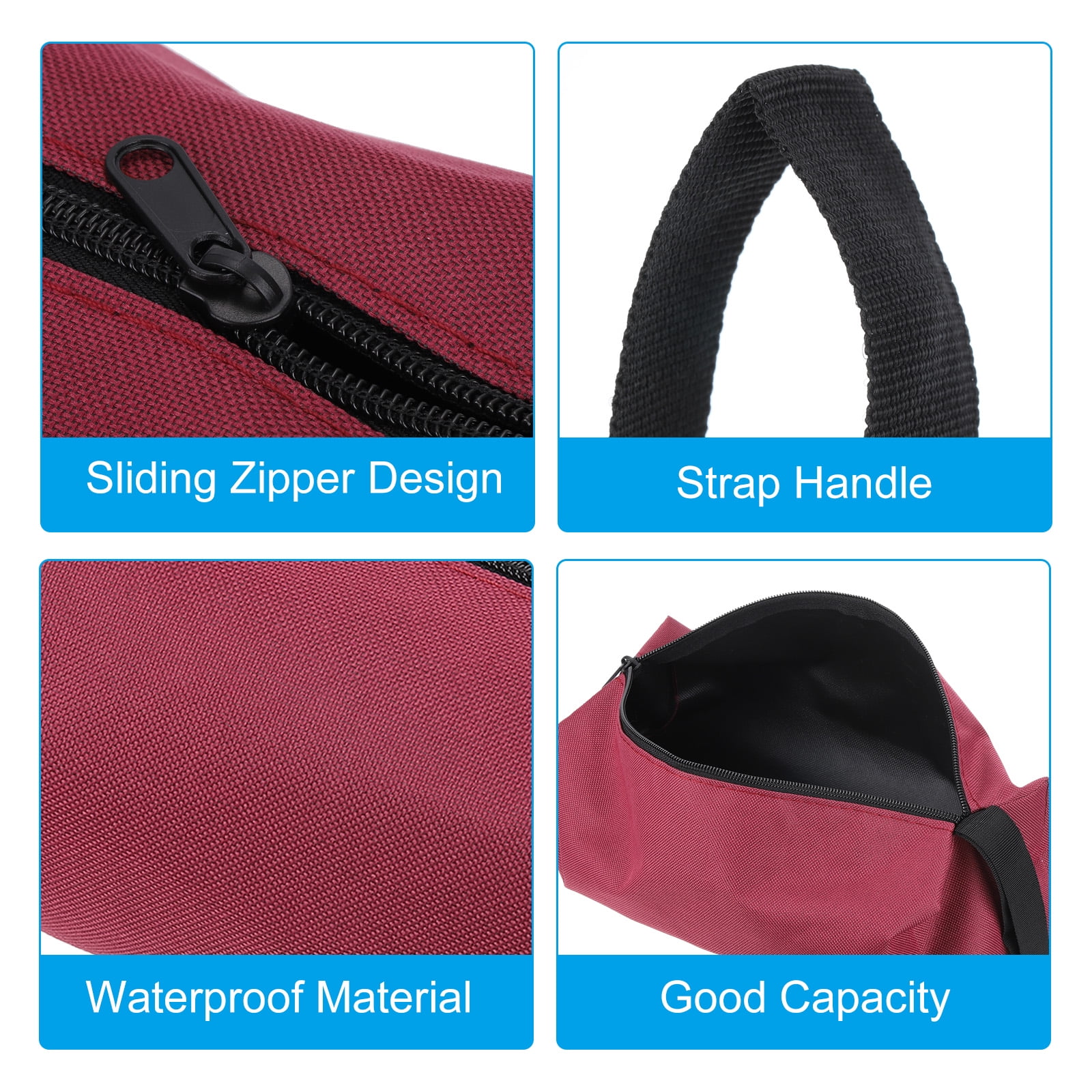 REGALWOVEN Zipper Tool Pouch, Multipurpose Tool Bag Waterproof Tote Bag Organizer 12"