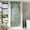 Chrome, variant on ANGELES HOME 28 in. W x 72 in. H Framed Pivot Shower Door with 1/4 in. Easy-Clean Tempered Safety Glass, Adjustable Width, Reversible, Brushed Gold