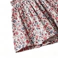thumbnail image 4 of QSAWXQZ Girls' Floral Skater Mini Skirt Elastic Waist Lightweight Twirl Bottoms Princess Style Casual for Summer 5 Years, 4 of 6