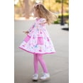thumbnail image 5 of Millie Loves Lily Girls Pink Ballerina and Unicorns 2 Pocket Dress & Legging Set size (4-10), 5 of 5