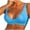 Blue, variant on Ltctricy Bras for Women No Underwire Lightly Unlined Ribbed Deep V Neck Sports Bras Plunge Everyday Bralettes