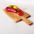 thumbnail image 7 of Wooden Cutting Boards for Kitchen, Olive Wood, Thick and Large Cutting Board, Handmade Chopping Block with Handle for Meat Brisket Bread Cheese, Stylish Butcher Block (Rectangular), 7 of 7