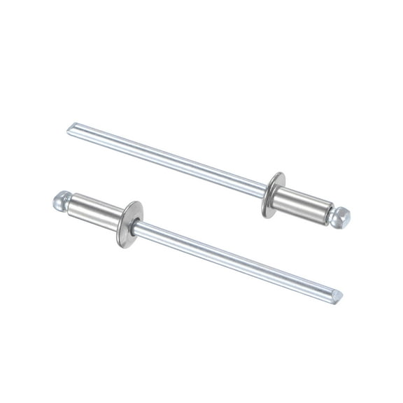 Uxcell 3.2mm Diameter 7mm  Length 304 Stainless Steel Blind Rivets 100 Pack