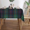 thumbnail image 3 of Rectangle Table Cloth, Clan Malcolm Tartan Plaid Resistant Washable Tablecloth Decorative Table Cover for Dining, Indoor and Outdoor, 3 of 6