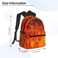 thumbnail image 4 of Lsque Tennis Ball In Fire Classic Casual Backpack - Large Capacity Water-Resistant Backpack for School, Work, Travel, and Outdoor Activities, 4 of 8