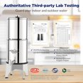 thumbnail image 5 of 2.25G UV Countertop Water Filtration System, 304 Stainless Steel Gravity-Fed Water Filter with 3 Pack 0.1-Micron UF Filters for Home Kitchen RV Camping, 5 of 9