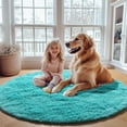 thumbnail image 6 of Shag Area Rugs for Living Room 8'(Round), Soft and Fluffy Shaggy Carpet for Pets, Machine Washable Floor Rugs for Living room, 6 of 9