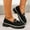 #162-Black, variant on Wowcloth Women's Fashion Casual Loafers – Soft Sole Low Heel Slip-On with Breathable Round Toe & Metal Chain Accents Versatile Comfort for Everyday Wear