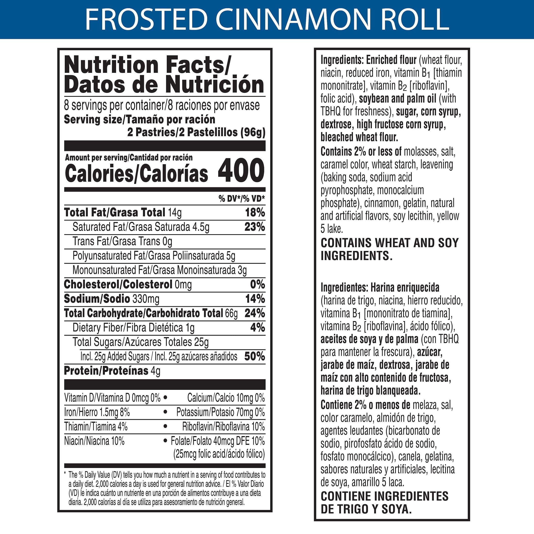 Pop-Tarts Cinnamon Roll Drizzle Toaster Pastries, Breakfast Foods, Shelf-Stable, 27 oz (16 Count)