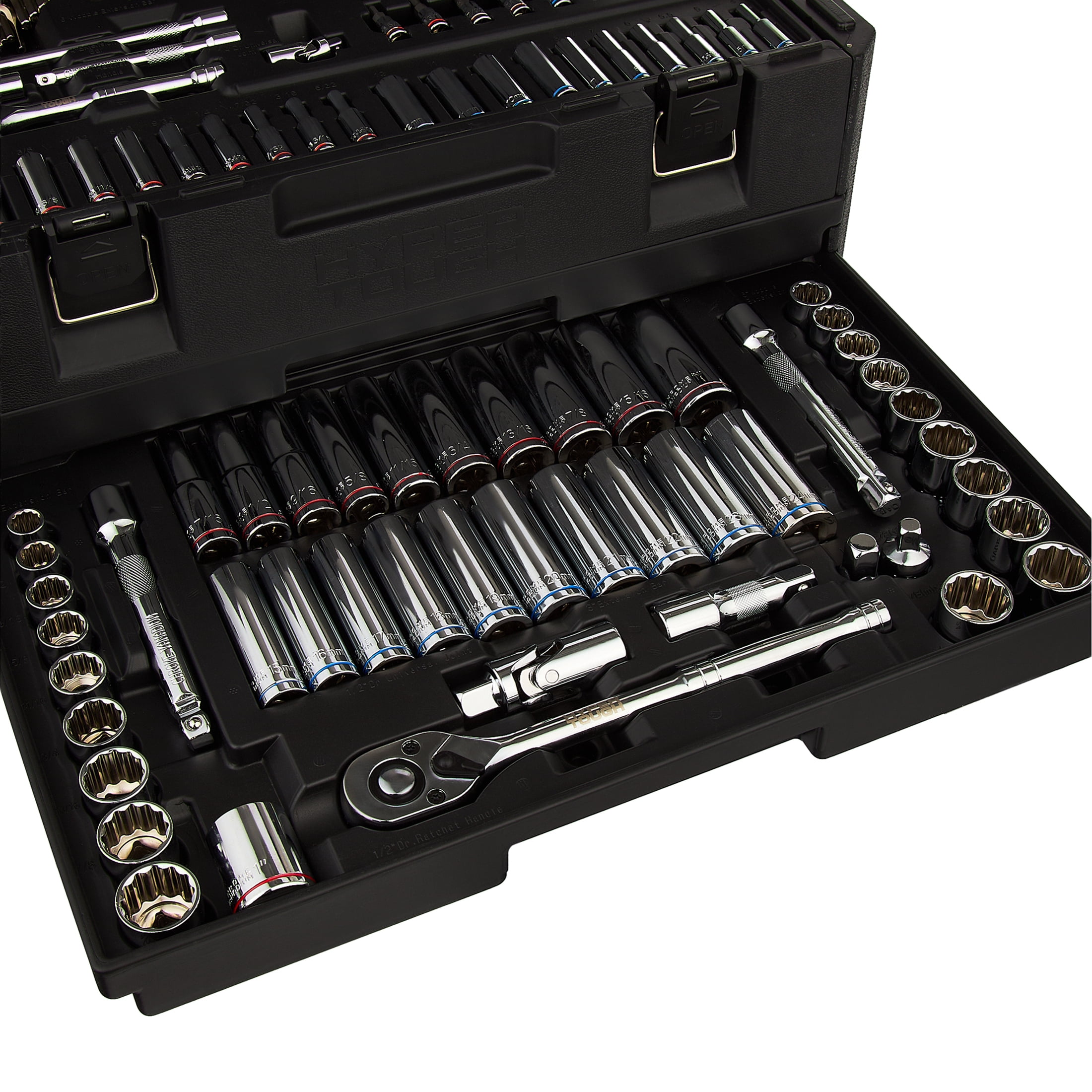 Hyper Tough 262-Piece Mechanics Tool Set (SAE and mm)