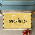 thumbnail image 6 of Summer Door Mat,Yellow Hello Sunshine Indoor Outdoor Non-Slip Doormat,Entryway Front Porch Spring Summer Welcome Door Mat for Entrance Decor,30" x 17", 6 of 6
