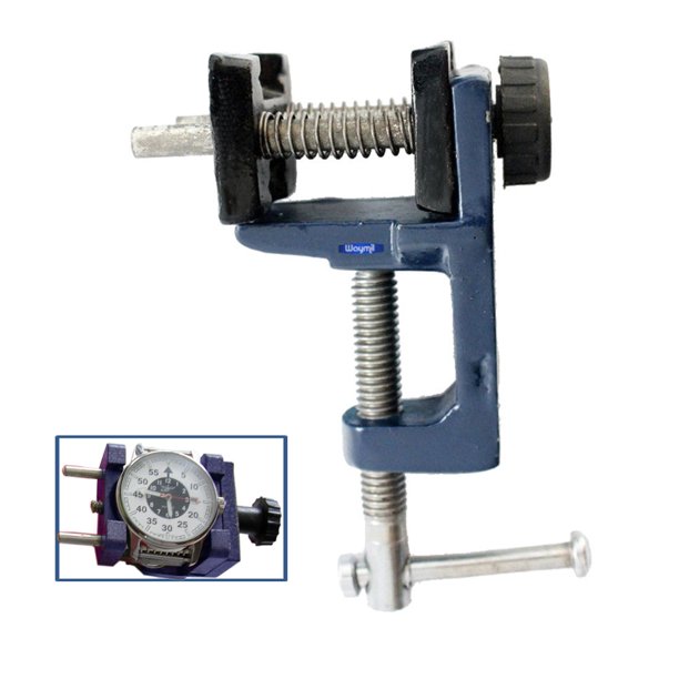 WATCH CASE HOLDER ALUMINUM WITH CLAMP FOR WATCH REPAIR/ WATCH TOOLS