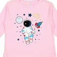 thumbnail image 4 of Inktastic Astronaut the Moon Spaceship and Shooting Star for Light Colors Boys or Girls Long Sleeve Toddler T-Shirt, 4 of 5