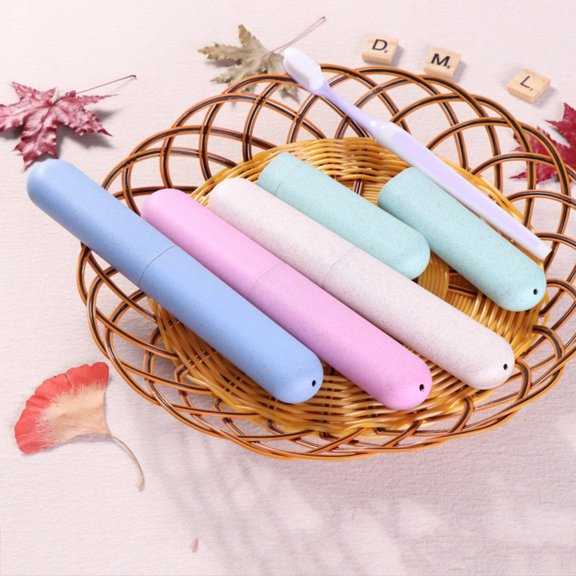 Ludlz Travel Toothbrush Case, Portable Breathable Toothbrush Holder for Travel/Camping/School/Home Portable Outdoor Travel Dustproof Toothbrush Protector Case Cover Storage Box