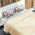 thumbnail image 5 of Yayeee Pillowcase Standard Size Set of 2 Satin Wrinkle Resistant Pillow Case, Flowers and Leaves, 5 of 8