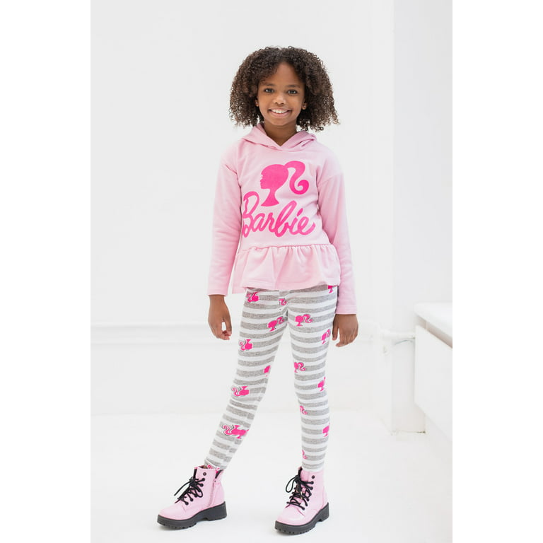 Barbie Little Girls Fleece Hoodie and Leggings Outfit Set Toddler