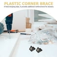 thumbnail image 4 of 100pcs Plastic Furniture Corner Braces Drawer Bottom Repair Fixing Mending Wedges, 4 of 9