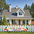 thumbnail image 4 of Happy Birthday Personalized Background Backdrop with Colorful Balloons and Gifts Banner for Party Supplies Photography Props Birthday Decoration, 4 of 7