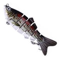 thumbnail image 4 of Lure Fish Hard Crankbait Plastic Multi Joints Swimbait Slow-sink Lure Bait Fishing Tackle Type 8, 4 of 7