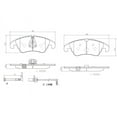 thumbnail image 2 of Brembo P85098N NAO BRAKE PADS Fits select: 2013-2015 AUDI A4 PREMIUM PLUS, 2012 AUDI A4 QUATTRO, 2 of 4