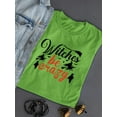 thumbnail image 3 of Witches Be Crazy. Lettering T-Shirt Women -Image by Shutterstock, Female Medium, 3 of 4