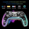 thumbnail image 2 of Wireless Controller Gamepad 3 Level Vibration Adjustable 6-Axis Somatosensory Chip for Switch Pro/Switch/Switch OLED/Switch Lite (Black), 2 of 7