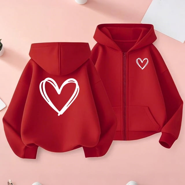 Sudadera deportiva informal con capucha y manga larga con estampado degradado para niños y niñas, de poliéster