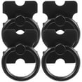 thumbnail image 4 of Drawer Handle 8 Pcs Cabinet Pull Rings Black Furniture Dresser Wardrobe Zinc Alloy, 4 of 6