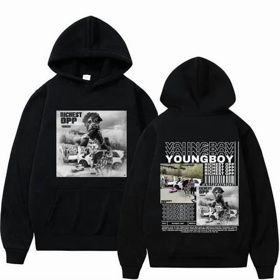 Rapper YoungBoy New Album Graphic Hoodies Men Hip Hop Fashion Vintage Male Casual Gothic Hoodie Unisex