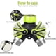 thumbnail image 4 of Forthcan Garden Hose Splitter, Y Way Hose Splitter, 2 Way Tap Connector, 3/4 Hose Adapter With Shut-off Valves, Metal Body With Comfortable Rubberized, 4 of 5