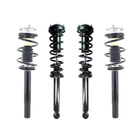 Set of 4 Front-Rear Quick Complete Strut-Coil Spring For 2001-2003 BMW 525i E39