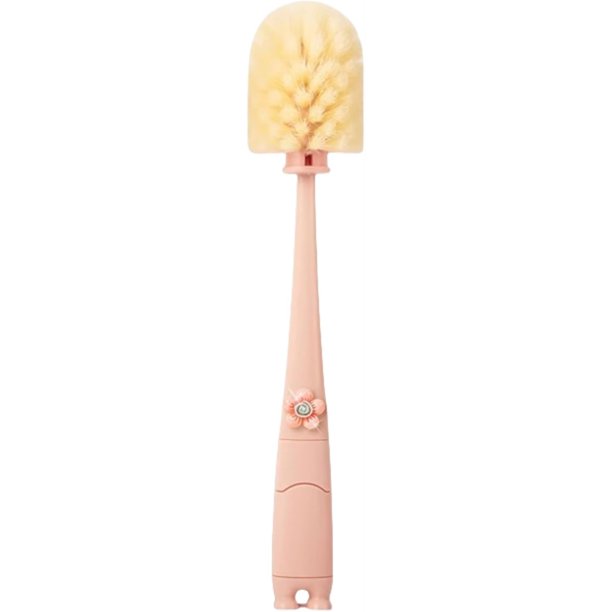 Juego de cepillos para biberones 4 en 1 - Cerdas de nylon, con pajita/cepillo en forma de U, para biberones/botellas de agua, limpieza 360°, duradero