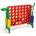 thumbnail image 1 of Costway 4-in-A Row Giant Game Set w/Basketball Hoop for Kids & Adults Green, 1 of 10