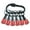 Red, variant on 6pcs Precisions Machined Metal Sockets Bit Holders with Enhances Grip Sockets Bit Stand for Professional & Household Use