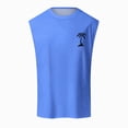 thumbnail image 4 of KPOPLK Men's Quick Dry Workout Tank Tops Breathable Gym Sleeveless Muscle Shirts for Active Men Size S,Blue, 4 of 4
