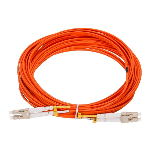 Unique Bargains 10 Meters 32.8Ft Fiber Patch Cable Multimode LC-LC OM2 LSZH Fiber Optic Jumper Orange For Network Transceiver,1Pc