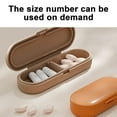 thumbnail image 5 of 2 Compartments Travel Pill Organizer Box Moisture Proof Small Pill Case for Pocket Purse Daily Pill Holder Container for Medicine Vitamin, 5 of 6
