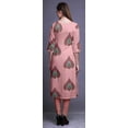 thumbnail image 4 of Bimba Robe Kurti Longue Imprimée Tunique Droite Manches 3/4 Robes pour Femmes Haut, 4 of 6