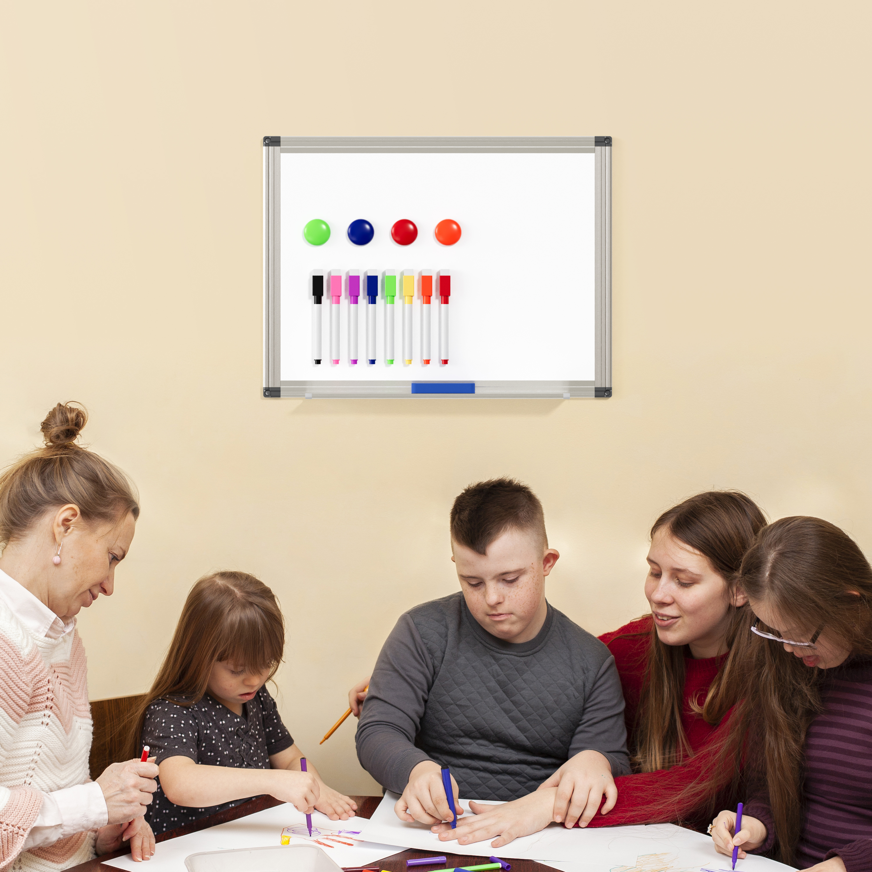 Tooloton 16" x 12" Magnetic Dry Erase Board photo 2