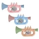 thumbnail image 2 of KAKOWELY 3 piezas de divertidos juguetes de trompeta de plástico, juguetes de cuerno para niños, juguetes de trompeta, juguete musical, 2 of 4