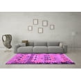thumbnail image 3 of Ahgly Company Indoor Square Oriental Purple Traditional Area Rugs, 4' Square, 3 of 4