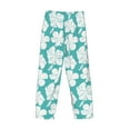 thumbnail image 4 of Kdxio Vintage Floral Print Men's Sleep Pajama Pant Lounge Pants with Pockets, 4 of 8