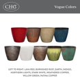 thumbnail image 3 of GARDENGOODZ 807-404R Vogue Planter, Burnished Rust, 3 of 7