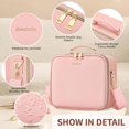 thumbnail image 4 of Bolsa de maquillaje de viaje, organizador de cosméticos ZhenGuiru con espejo, 4 of 8