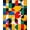 Yellow, Pattern 2, variant on ODIKA 8'x10' Round Music Record With Abstract Pop Rock Album Cover Art Design Washable Area Rug Non-Shedding, Easy Care, for King Size Bedroom Under Bed, Master Suite