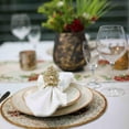thumbnail image 2 of Yule Tree Napkin RingColor: Gold & CreamSize: 4"x2.5"Set of 4, 2 of 8