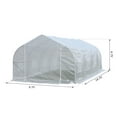 thumbnail image 4 of Outsunny 20’ x 10’ x 7’ Deluxe High Tunnel Walk-In Garden Greenhouse Kit - White, 4 of 11
